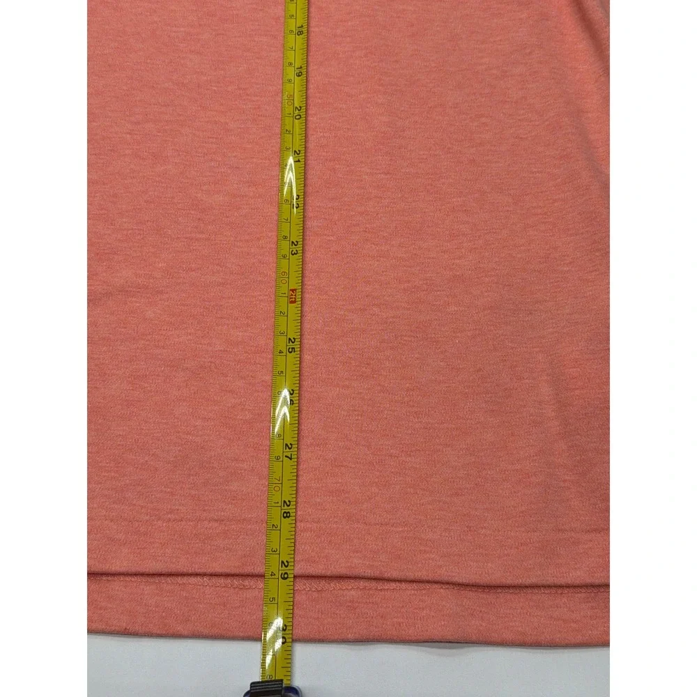 Polo Ralph Lauren Mens Large Heather Orange Short Sleeve Cotton Polo Shirt Large